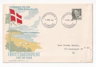 STAMP DENMARK "Flag of Denmark"  35 ORE 1951 FIRST DAY COVER