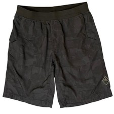 Prana Men's Super Mojo Yoga Shorts Size M Black 10 Inseam Gym Workout