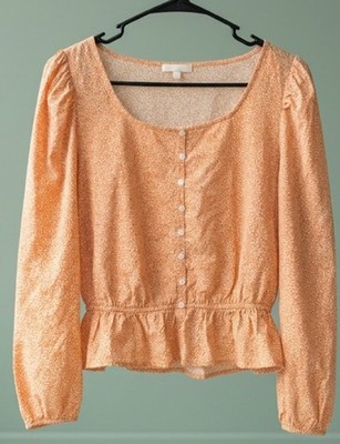 a.n.a a new approach Peplum Blouse - Size Medium