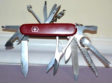 Victorinox Champion Plus Swiss Army 91mm Red Multi-Tool Pocket Knife W/22 Tools