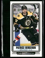 2021-22 O-Pee-Chee #P-7 Patrice Bergeron Boston Bruins Premier Tallboys Card