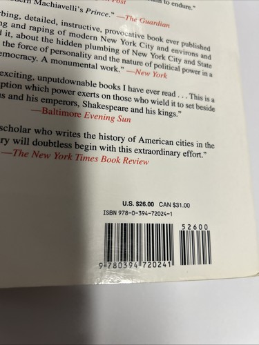 Robert Caro The Power Broker Robert Moses and the Fall of New York Trade PB - Picture 6 of 15