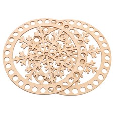  2 Pcs Circle Basket Bottom for Crochet Bottoms Base Weaving Craft