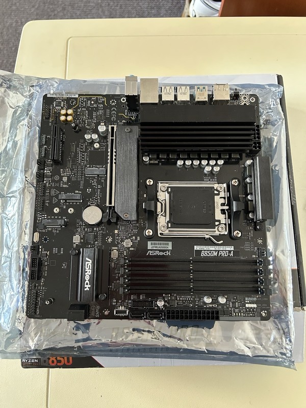 ASRock B850M Pro-A AMD AM5 Socket Motherboard, Micro-ATX, 4x DDR5 Slots
