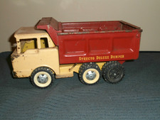 Vintage 1960's Structo Deluxe Dumper Truck Pressed Steel 12" long