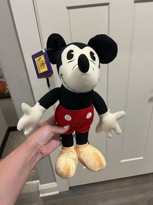 Vintage MICKEY MOUSE 14'' Plush Doll WALT DISNEY 75th Anniversary