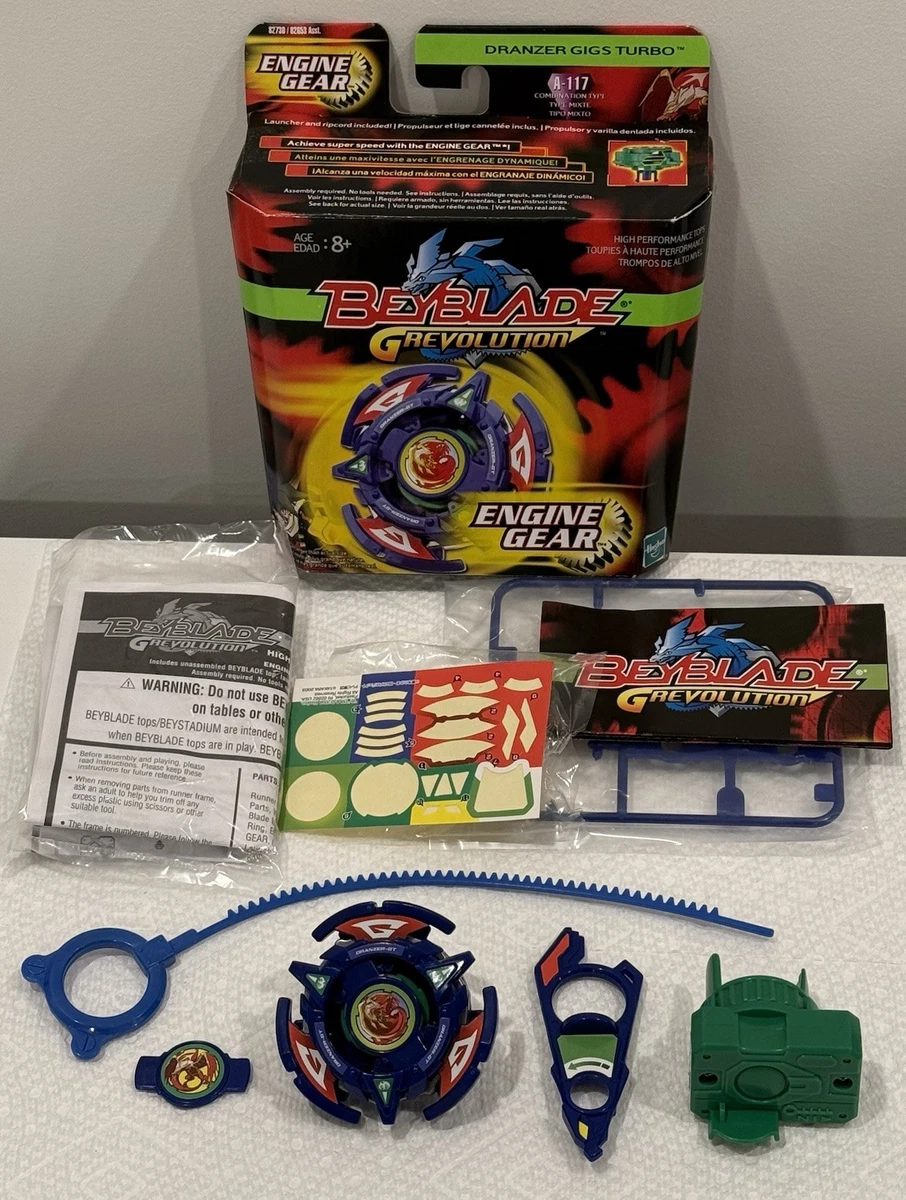100% COMPLETE IN BOX! Beyblade G-Revolution DRANZER GT GIGS TURBO