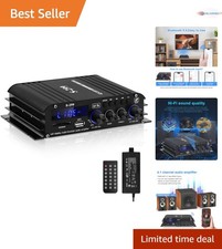 Audio Power Amplifier for Home Speakers Bluetooth 5.0 4.1 Channel RMS 40Wx4
