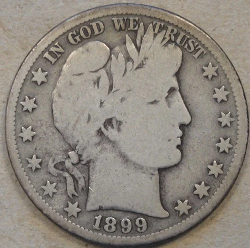 1899-S Barber Half Dollar 50c VG As Pictured Bk4