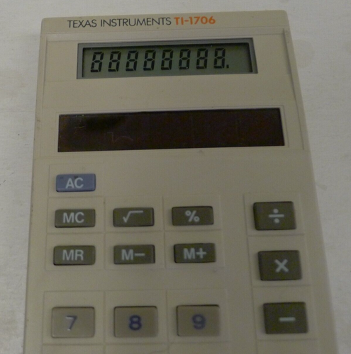 Texas Instruments TI-1706 Solar- & Lichtrechner + Abdeckung & Ref-Anleitung - GETESTET - Bild 5 von 13