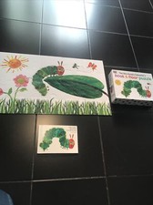 Eric Carle The very Hungry Caterpillar book & floor puzzle boxed vgc