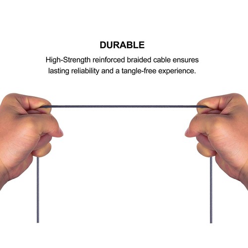 Replacement Audio Cable with in-Line Mic Remote Volume Control Compatible with B - Picture 4 of 7