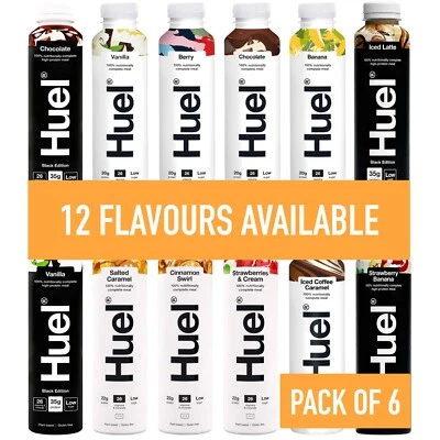 Huel Ready to Drink - Nutri Complete Meal - Choose from 12 flavours - Pack of 6