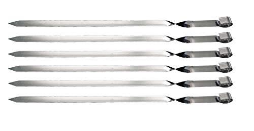 rukauf Spiedino 60 cm x 2 cm di larghezza extra largo, 6 pezzi