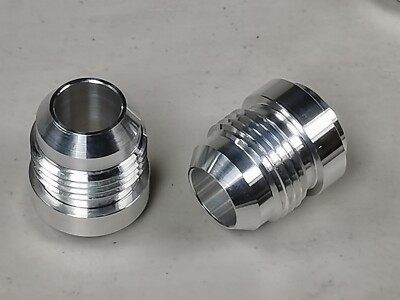 Male Billet 6061 T6 Aluminum Weld On/Weld In Fitting Bung AN12 - Foto 6