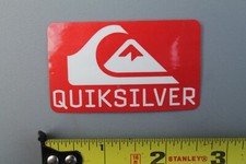 Quiksilver Surf Surfboards Red White Wave Logo OG V67A Vintage Surfing STICKER