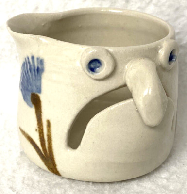 COLLECTIBLE CERAMIC EGG SEPARATOR,SIGNED VICKI CONLEY,?POTTERY,GIFT,CURMUDGEON:)