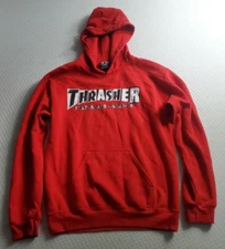 Thrasher X Baker Skateboards Sweatshirt Hoodie Red Men Size Small