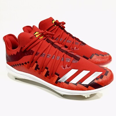 Adidas Men\'s Icon V 8-Bit Metal Baseball Cleats Shop White Mens Icon 8 Boost Soccer Cleats – Shoebacca main image 2