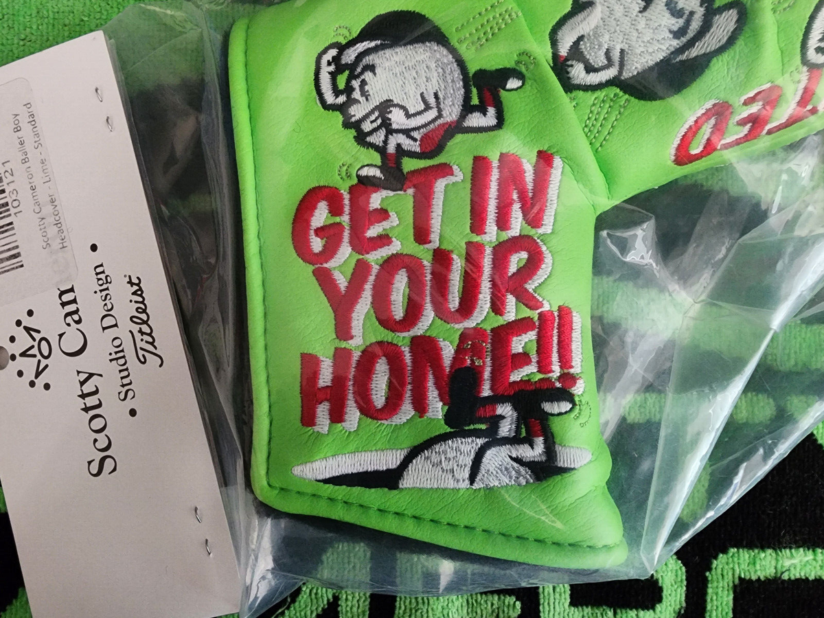 Rare Scotty Cameron Baller Boy Limited Lime Putter Blade Headcover 