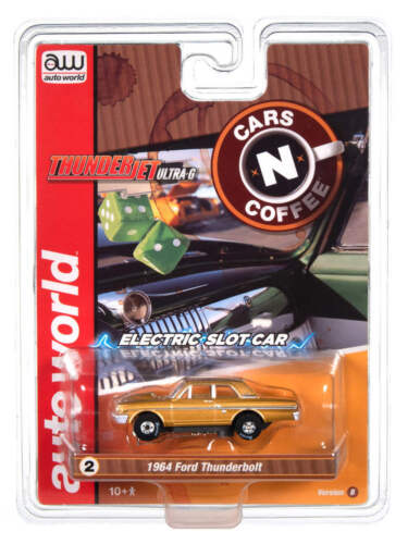 Auto World Thunderjet SC408-2B 1964 Ford Thunderbolt Prairie Bronze HO Scale Slo - Bild 4 von 4