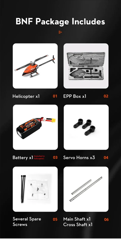 OMP Hobby M2 RC Helicopter Version V2 M2 BNF - Image 3 of 4