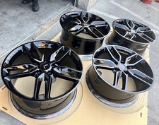 20 19 Original Corvette C7 Z51 Black Factory Oem Wheels Rims Stock Stingray