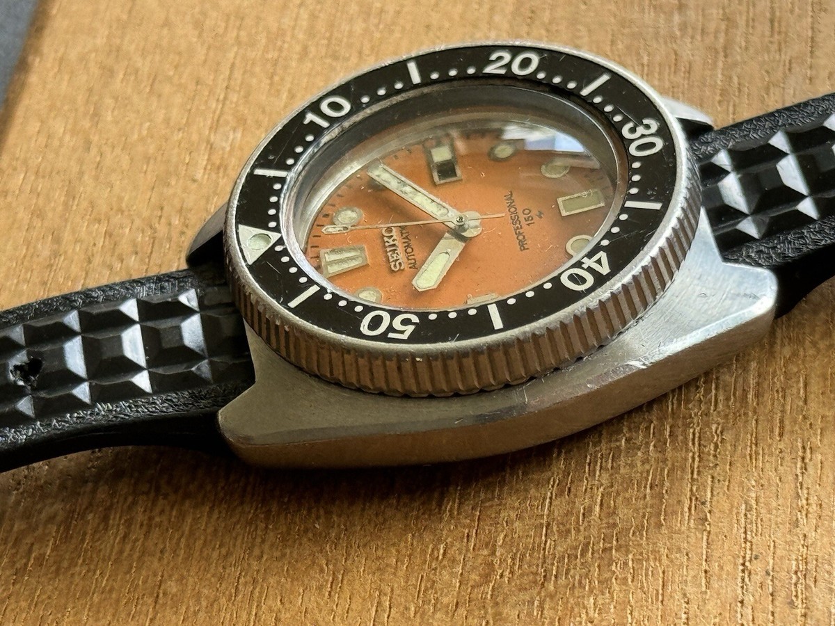 SEIKO レディース 自動巻き 腕時計 2205-0760 デイデイト Seiko 2205 0760 Apocalypse Ladies Orange Diver Rare