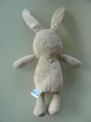 *. DOUDOU PELUCHE KLORANE LAPIN ROSE GRIS VENTRE ROSE PALE ETOILES TRES BON ETAT - Foto 3 di 5