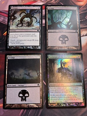 Footsteps of the Goryo FOIL plus Exhume FOIL - MTG Magic