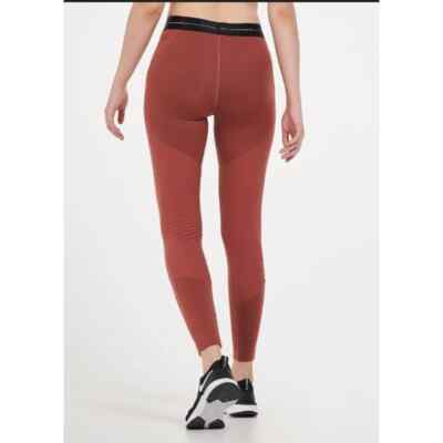 red and gold nike leggings