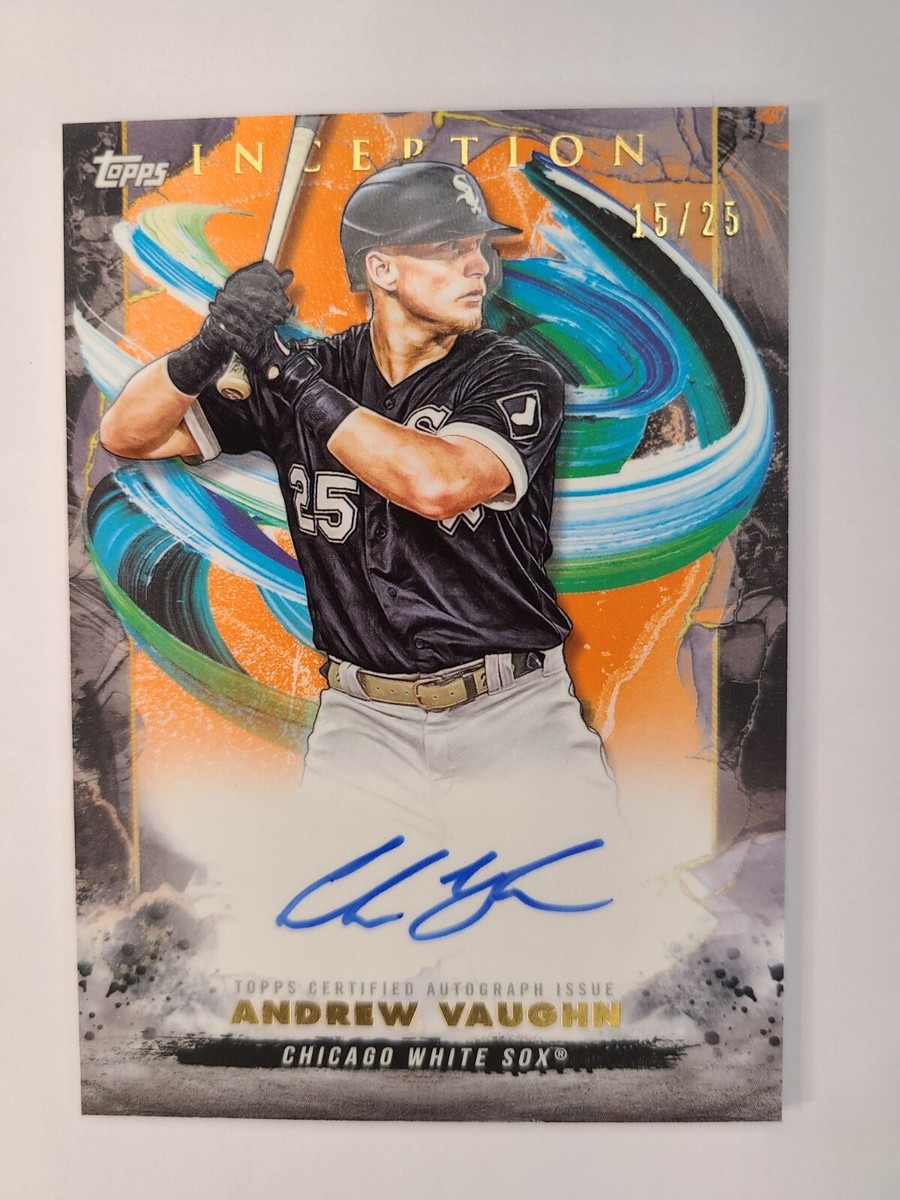 Andrew Vaughn 2023 Topps Inception Orange Parallel 15/25 Auto SSP