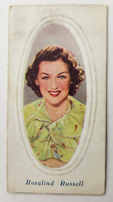 1936 Godfrey Phillips Screen Stars Embossed Series A #28 Rosalind Russell (B)