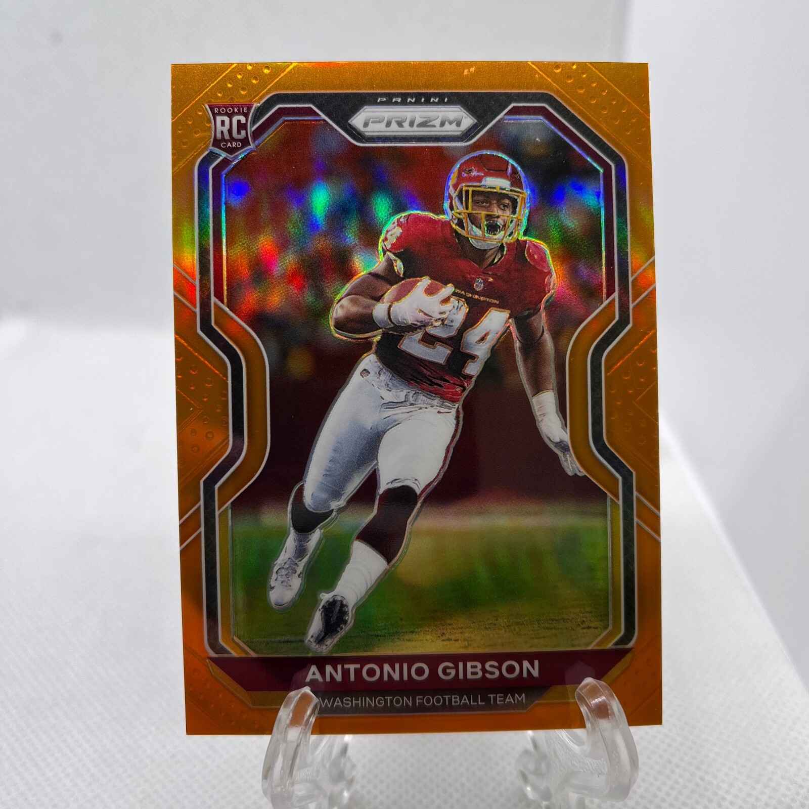2020 Prizm Antonio Gibson Orange Prizm Rookie Card SSP RC /249 Washington #384
