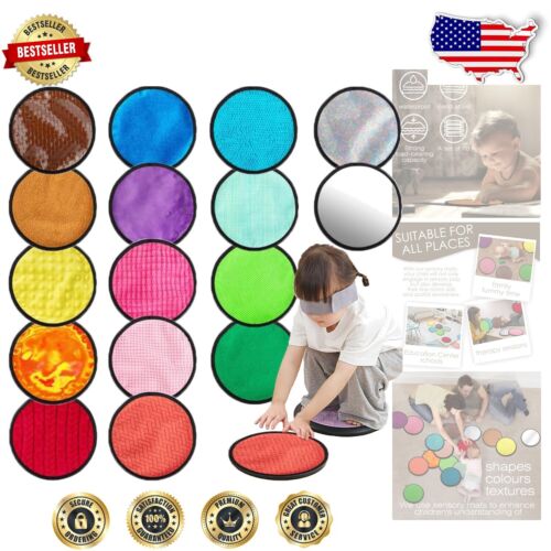 Interactive Tactile Wall Panel & Floor Tiles - 16 Colors for Sensory Development