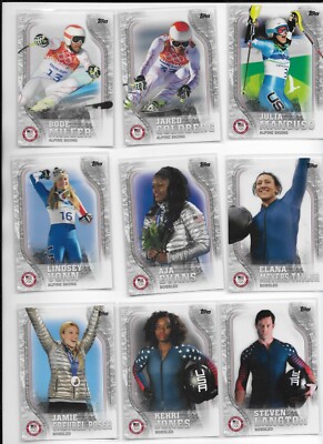2018 Topps Olympics Olympic SILVER Finish Your Set Select Athlete $1.25 SHIP