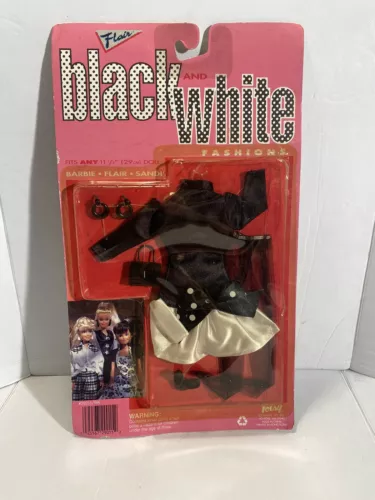 Totsy Flair Fashions Black and White Doll Clothes Accessory Barbie Flair Sandi