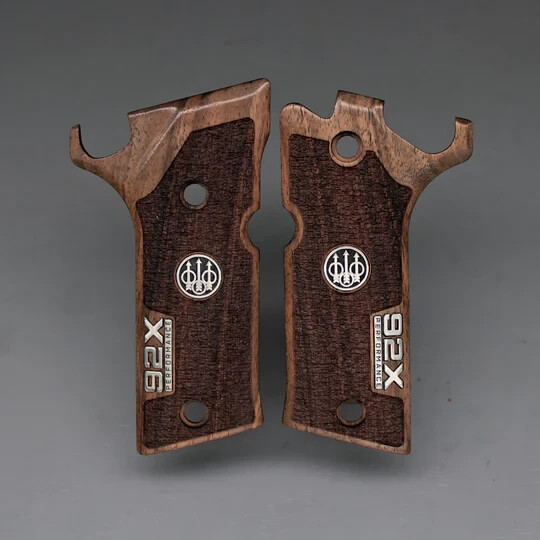 Beretta 92X Performance Turkish Walnut Wood Gun Grips NEW SET Nice