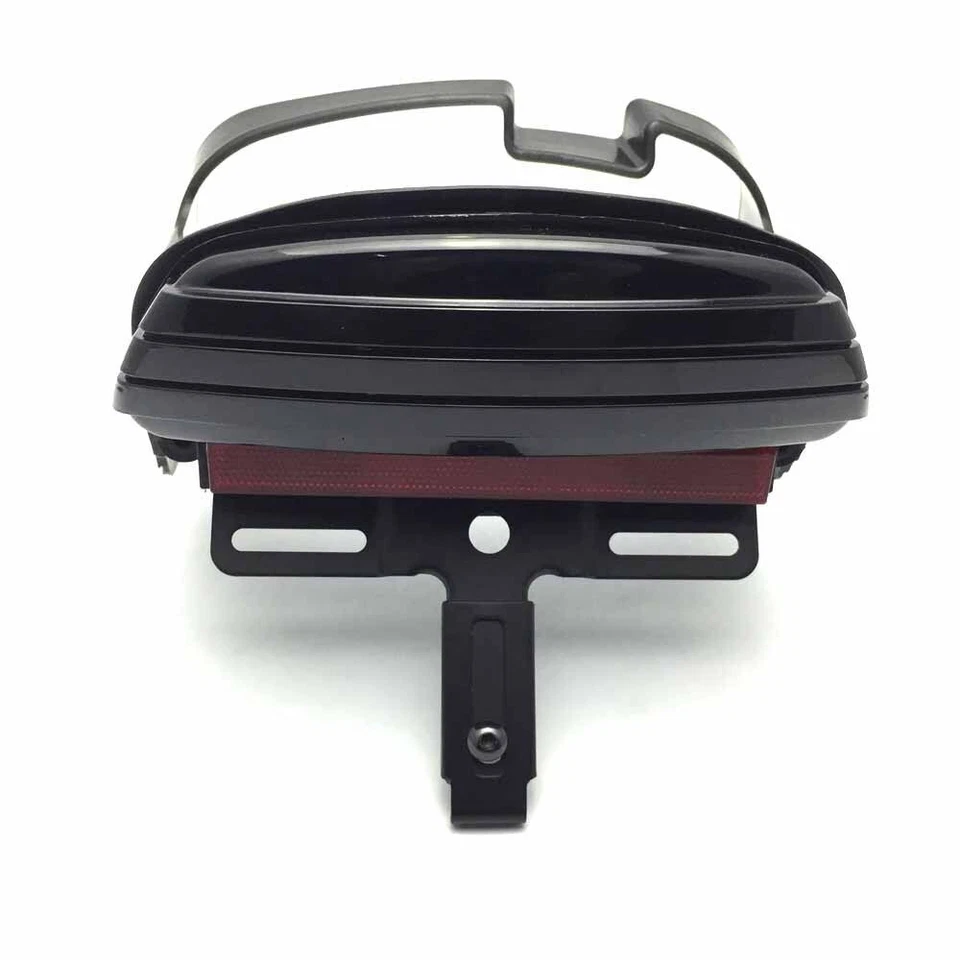 Tri-Bar Fender LED Tail Brake Light Smoke For Harley Dyna Fat Bob FXDF 08-Up AI — 第 3/4 张图片