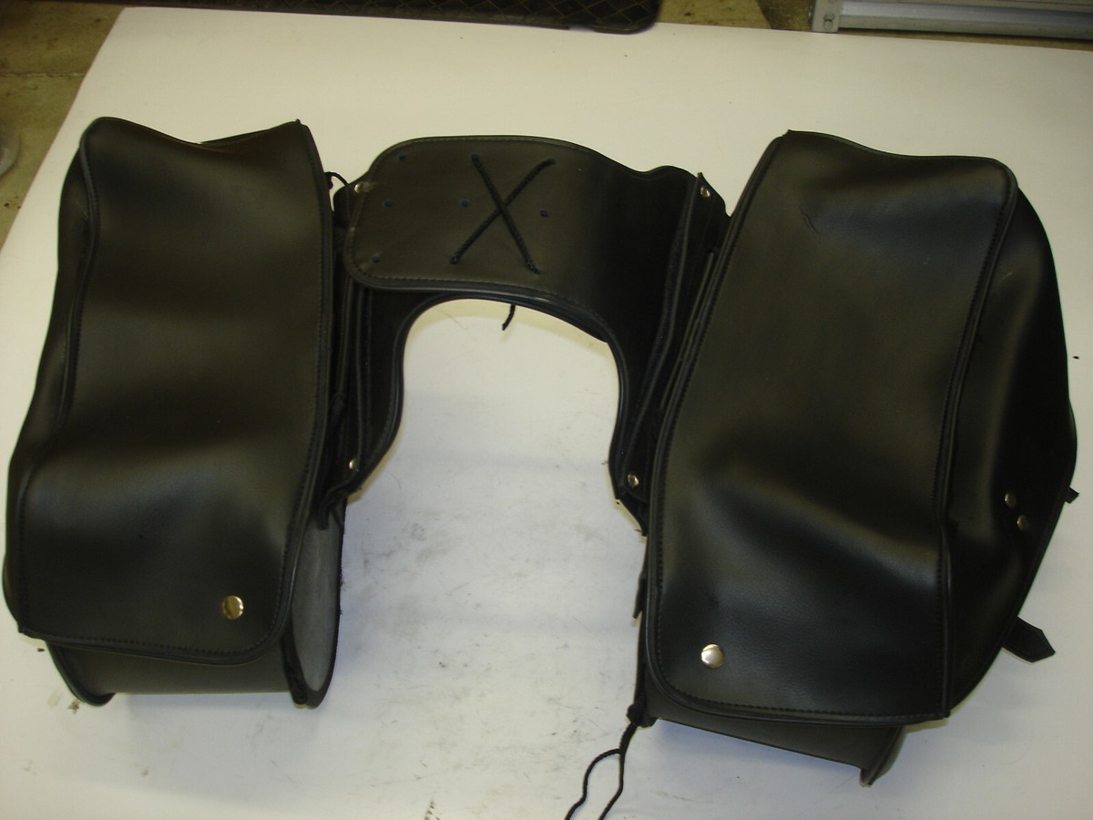 セレクトI Harley Davidson USED Leather Saddle Bags Good Condition Zip