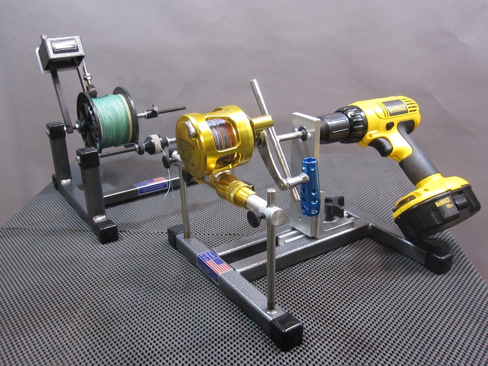 Reel Winder II Reel Holder for spooling reels also holds Spinning Reel Adapters