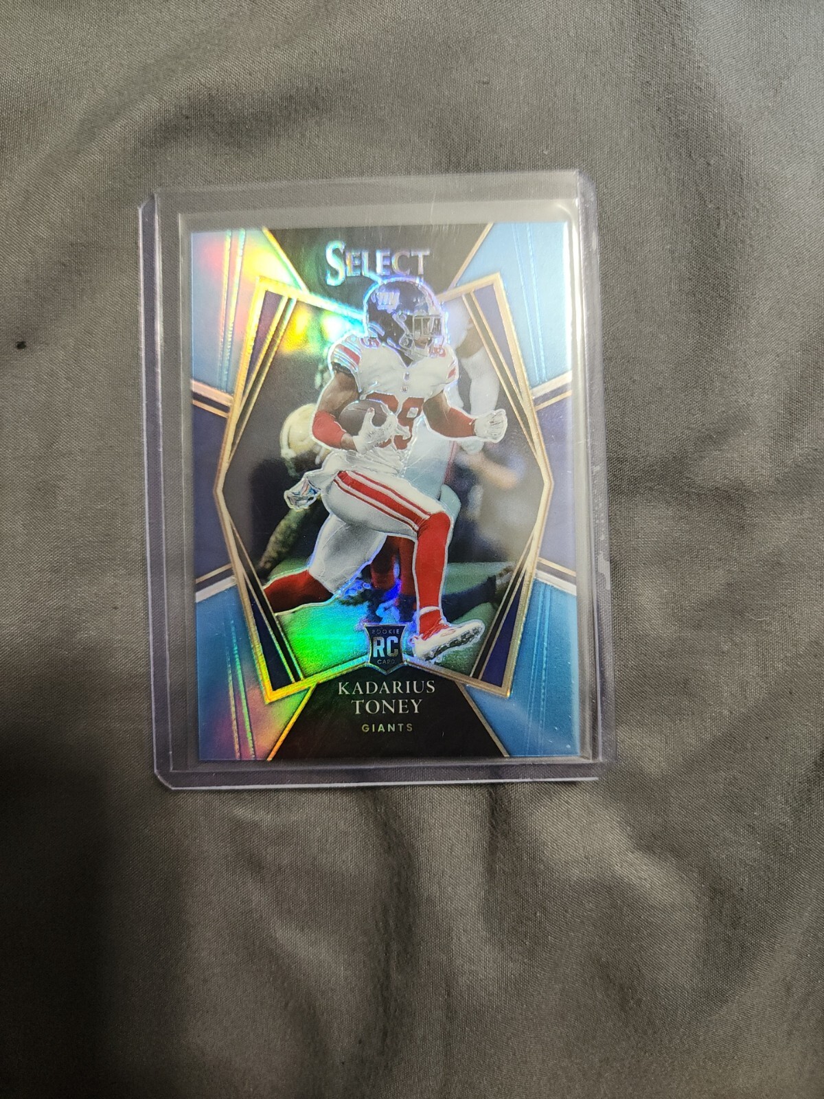 2021 Panini Select Light Blue Prizm #152 Kadarius Toney Giants Rookie /99