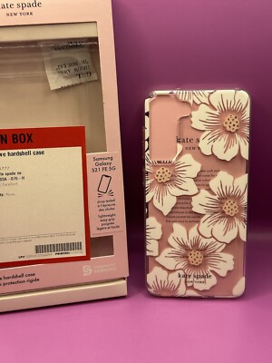 Kate Spade Protective Hardshell Case for Galaxy S21 FE 5G - HollyHock Floral