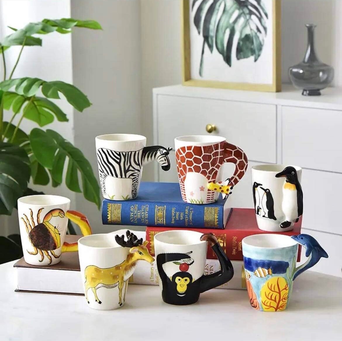 3D Wildlife Animal 400ML Creative Mugs / Cups - Farm Sea Safari Animals /  Tea | eBay