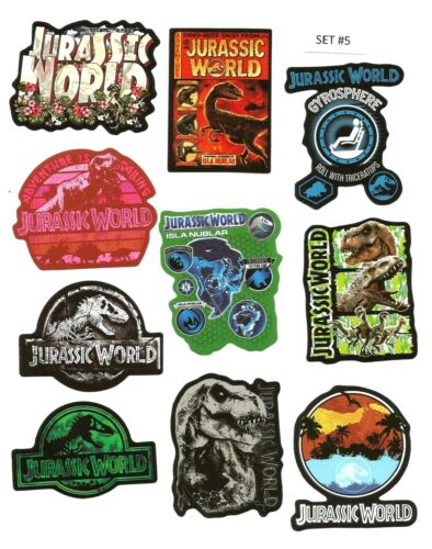 10 pegatinas de vinilo Jurassic Park/World (aprox. 2 x 3") (Elección del set 1 al 15) - Imagen 7 de 17