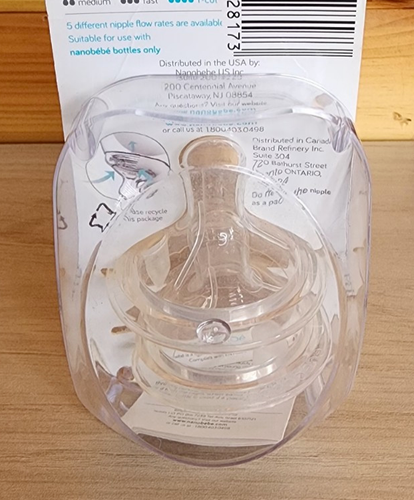 Nanobebe Silicone Nipples Y Cut Twin-Pack - Fast Flow - Picture 4 of 5