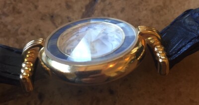 Women Fossil Authentic Vintage Watch Blue Breaded Band 