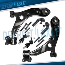 8pc Front Lower Control Arms Tie Rods Sway Bars for 2004-2009 Mazda 3 Sport 5