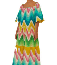 farm rio dress small cropped "onda degradê"