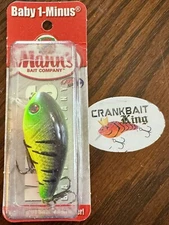 NIB Mann’s Baby 1- Crankbait 1/4 oz. Lure 1 Minus 1 - One Manns Shallow Bait